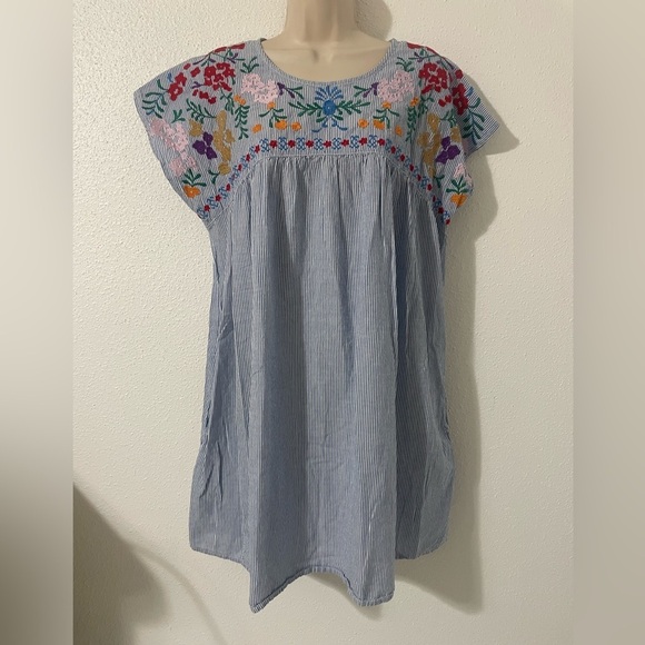 Studio West Embroidered Dress Size Large - Picture 1 of 11